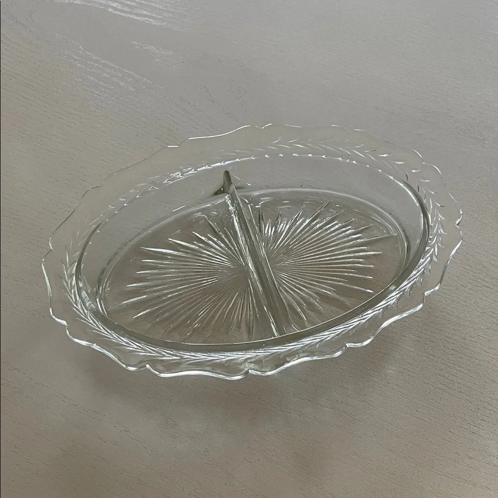 Vintage Starburst Relish Serving Dish